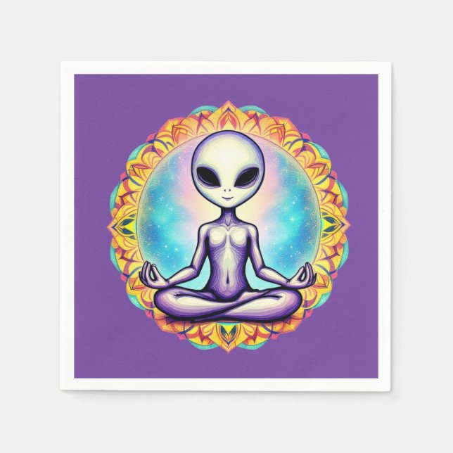 Galtaktisk meditation pappersservett (Framsidan)