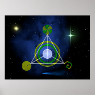 Galtaktisk triangel poster