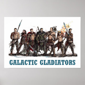 Galtaktiska Gladiatorer Poster