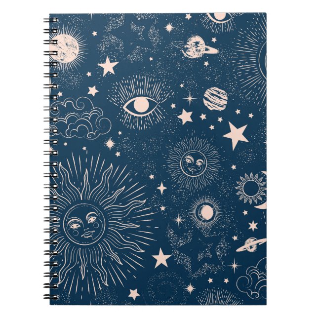 Galtaktiska konstellationer: Space Mönster Design Anteckningsbok (Framsidan)