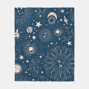 Galtaktiska konstellationer: Space Mönster Design Fleecefilt