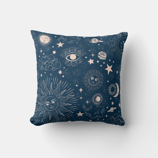 Galtaktiska konstellationer: Space Mönster Design Kudde (Framsida)