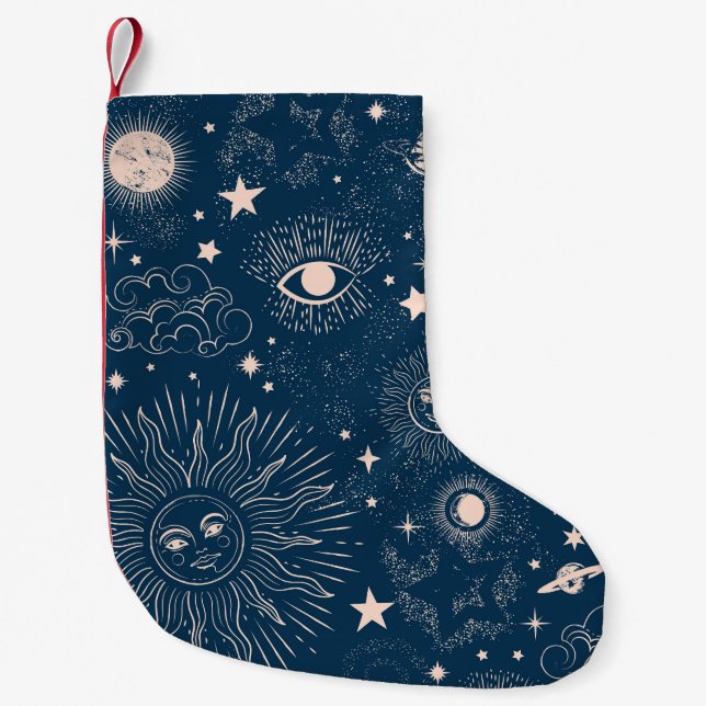Galtaktiska konstellationer: Space Mönster Design Liten Julstrumpa (Framsidan)