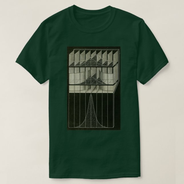 Galton Bayesian Maskin T Shirt (Design framsida)