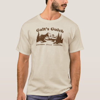 Galts brunt för utslagsplats för t-shirt