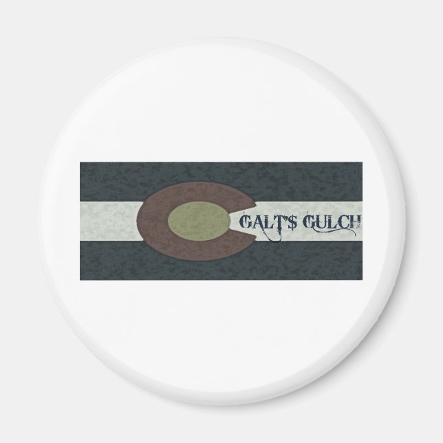 Galt's Gulch - Red White and Blue Combo Design Magnet (Framsidan)