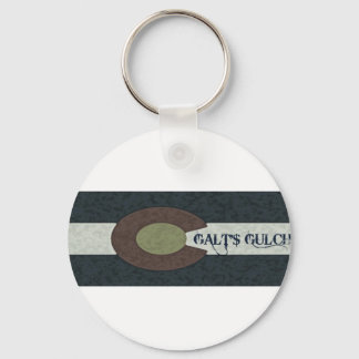Galt's Gulch - Red White and Blue Combo Design Nyckelring