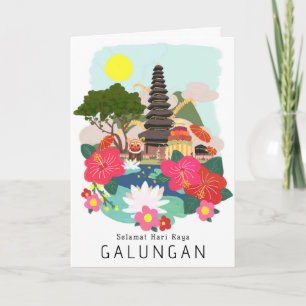 Galungan Firande Bali-hälsningskort Kort
