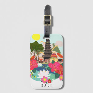 Galungan i Bali Illustration Bagagebricka
