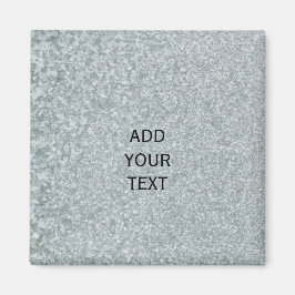 Galvaniserad metall look magnet