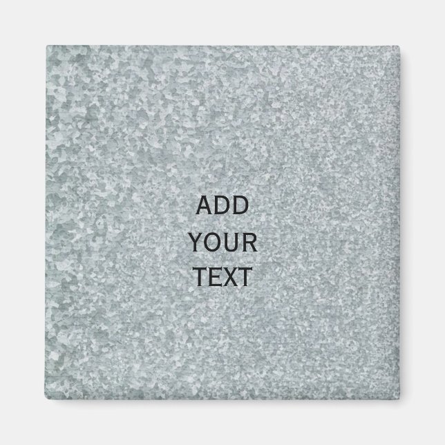 Galvaniserad metall look magnet (Framsidan)