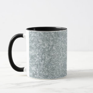 Galvaniserad metall look mugg