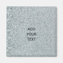 Galvaniskt metall utseende magnet