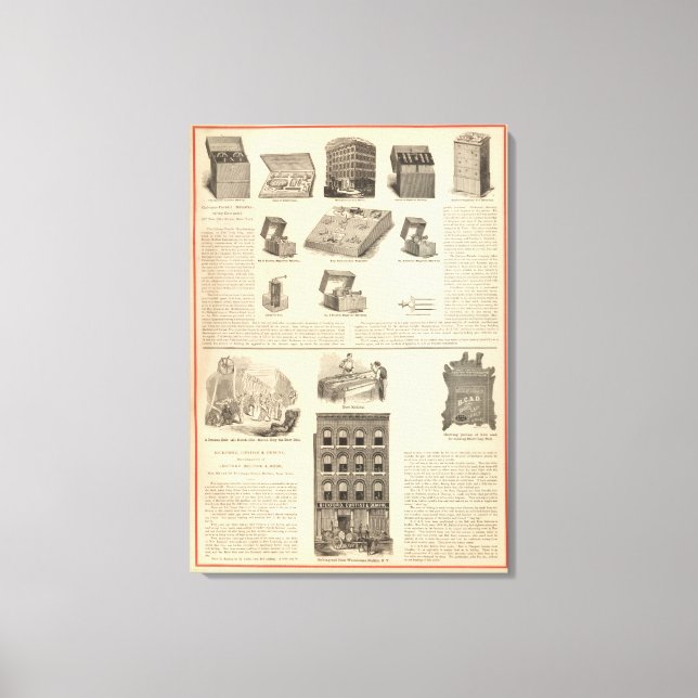 Galvano Faradic Manufacturing Company Bickford Canvastryck (Framsida)