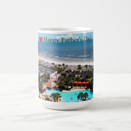 Galveston Beach "Grattis Pappa på fars dag"  Kaffemugg