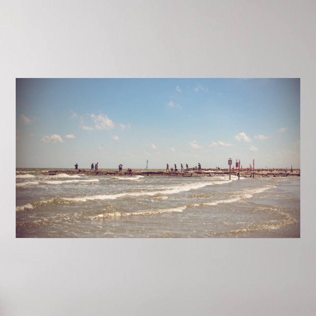 Galveston Beach Poster (Framsidan)