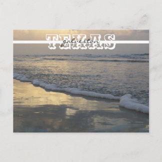 Galveston Beach Texas Travel Vykort