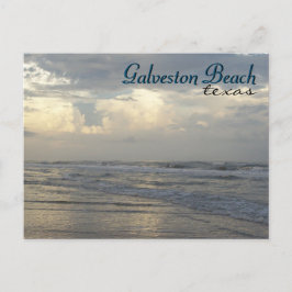 Galveston Beach Texas Travel Vykort