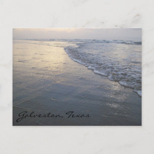 Galveston Beach Texas Travel Vykort