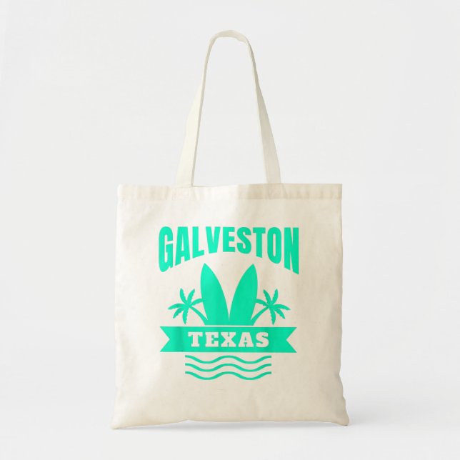 Galveston Beach Texas Vacation Souvenir Tygkasse (Framsidan)