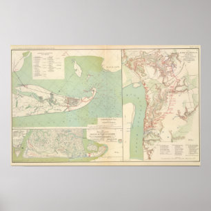 Galveston Charleston hamn, port Hudson Poster