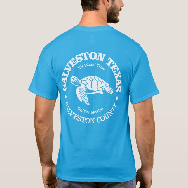 Galveston (havssköldpadda) t shirt (Baksida)