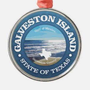 Galveston Island (C) Julgransprydnad Metall