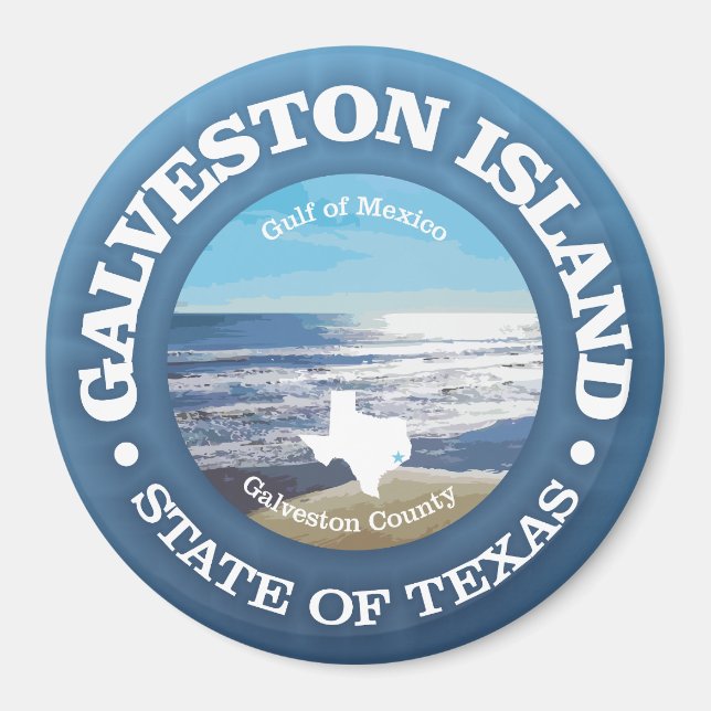 Galveston Island (C) Magnet (Framsidan)