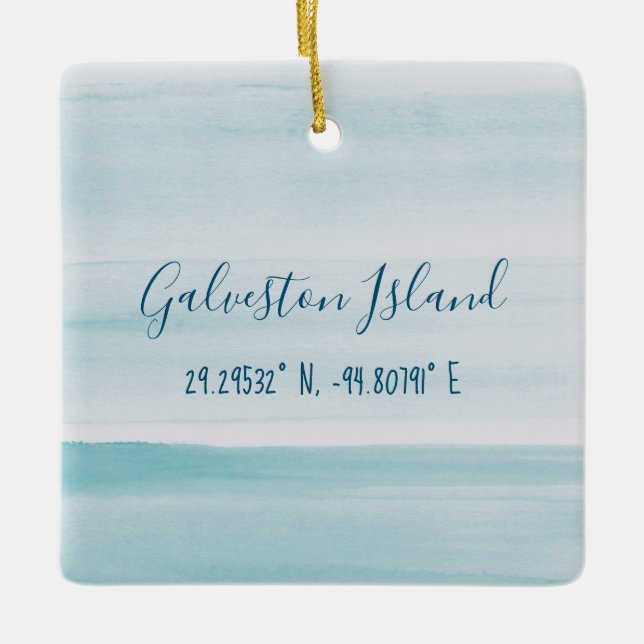 Galveston Island Ornament (Framsida)