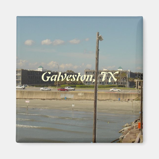 Galveston Island, Texas Magnet (Framsidan)