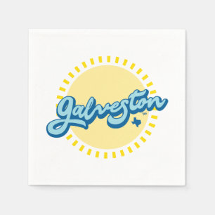 Galveston Island Texas Pappersservett