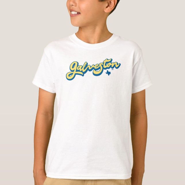 Galveston Island Texas T Shirt (Framsida)