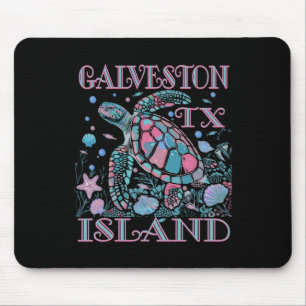 Galveston Island Tx Sköldpaddsentusiast Färgstark Musmatta