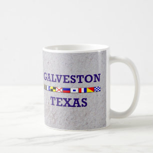 Galveston nautisk flagga - Sandmugg Kaffemugg
