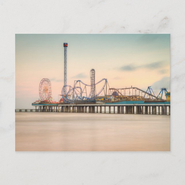 Galveston Pleasure Pier Vykort (Framsida)