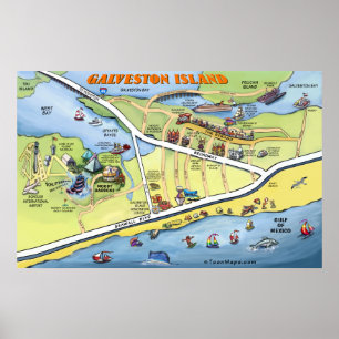 Galveston Print Poster