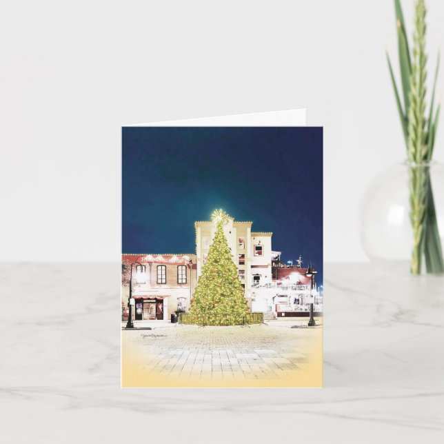 Galveston Sangerfest julgran Helgkort (Framsida)