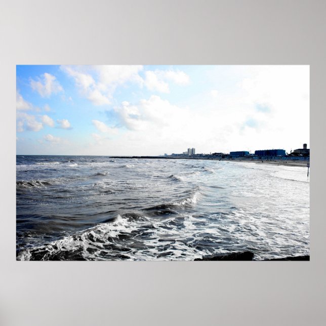 Galveston Sea Wall Poster (Framsidan)