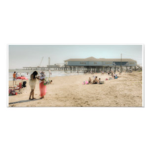 Galveston strand fototryck