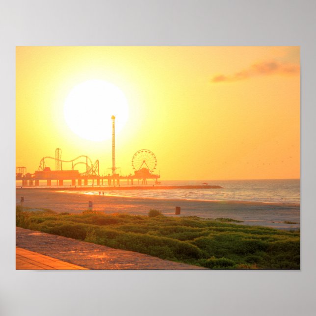 Galveston Sunrise Poster (Framsidan)