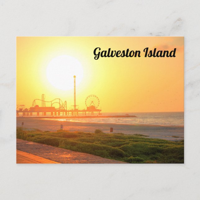 Galveston Sunrise-vykort Vykort (Framsida)