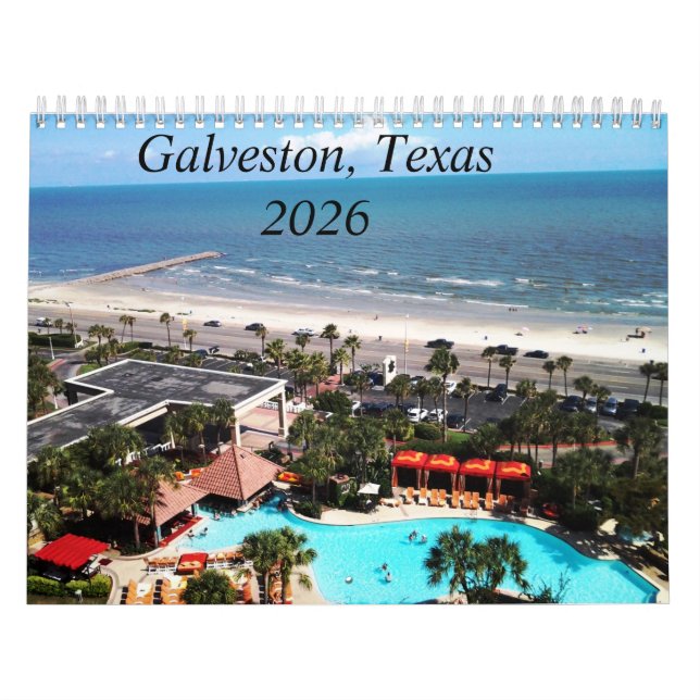 Galveston, Texas 2026 kalender (Omslag)