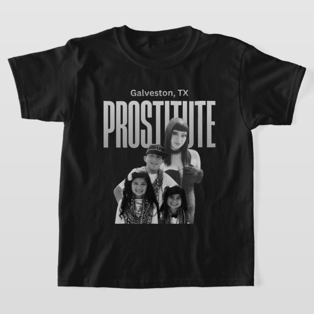 Galveston Texas Prostituerad MAMMA med Barn T Shirt (Laydown)