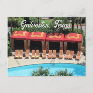 Galveston, Texas - San Luis Hotel Soldäck Postkort Vykort