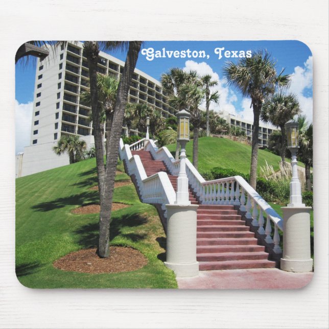 Galveston, Texas - Stairway-to-Heaven-Mousepad Musmatta (Framsidan)