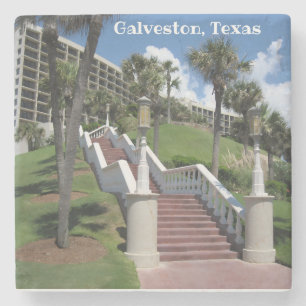 Galveston, Texas - trappväg till himlen - Stenunderlägg