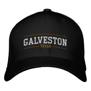 Galveston Texas USA Embroiderhats Broderad Keps