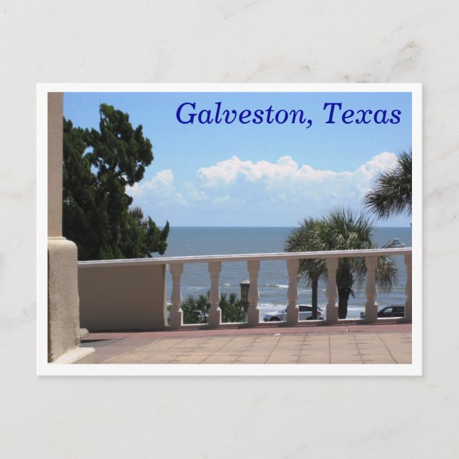 Galveston, Texas vykort (Framsida)