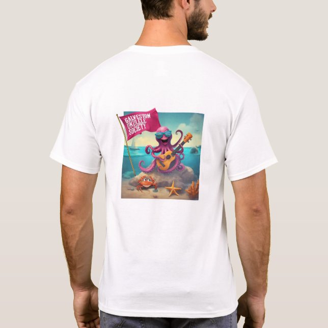 Galveston Ukulele Manar s F&B Octopus T-Shirt (Baksida)