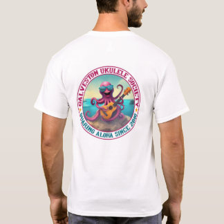 Galveston Ukulele Manar's T-shirt Round Octopus Ba